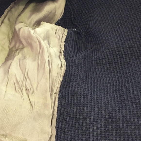 Vintage 1970s Wool Suede Cardigan brown tan - Picture 9 of 16